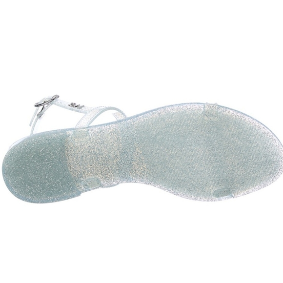 Stuart Weitzman- Silver Jelly Sandals - Picture 3 of 10